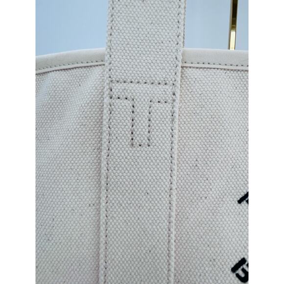 NWT Tory Burch Ivory Large Canvas Tote #156475 - Picture 3 of 11